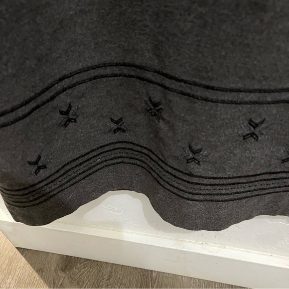 Eddie Bauer Gray Sleeveless VNeck Flannel Embroidered Maxi Dress Small - Picture 6 of 14